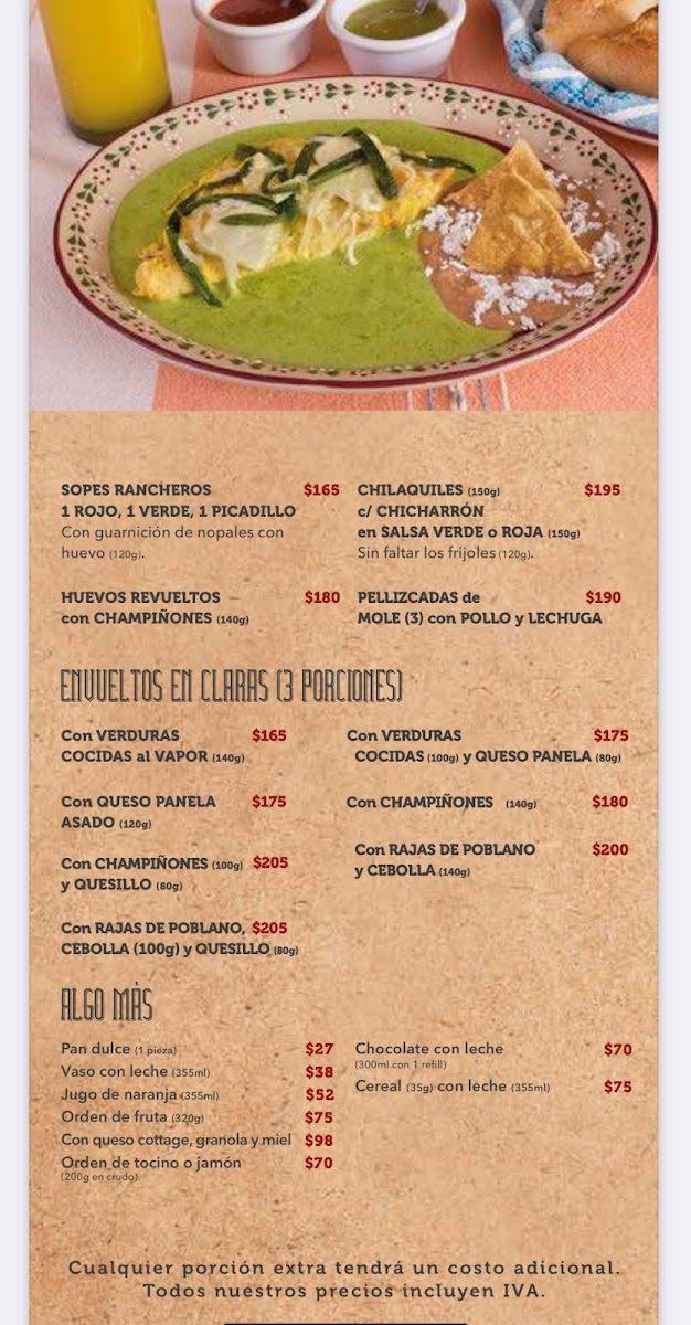 Las Chalupitas Menu - Image 2