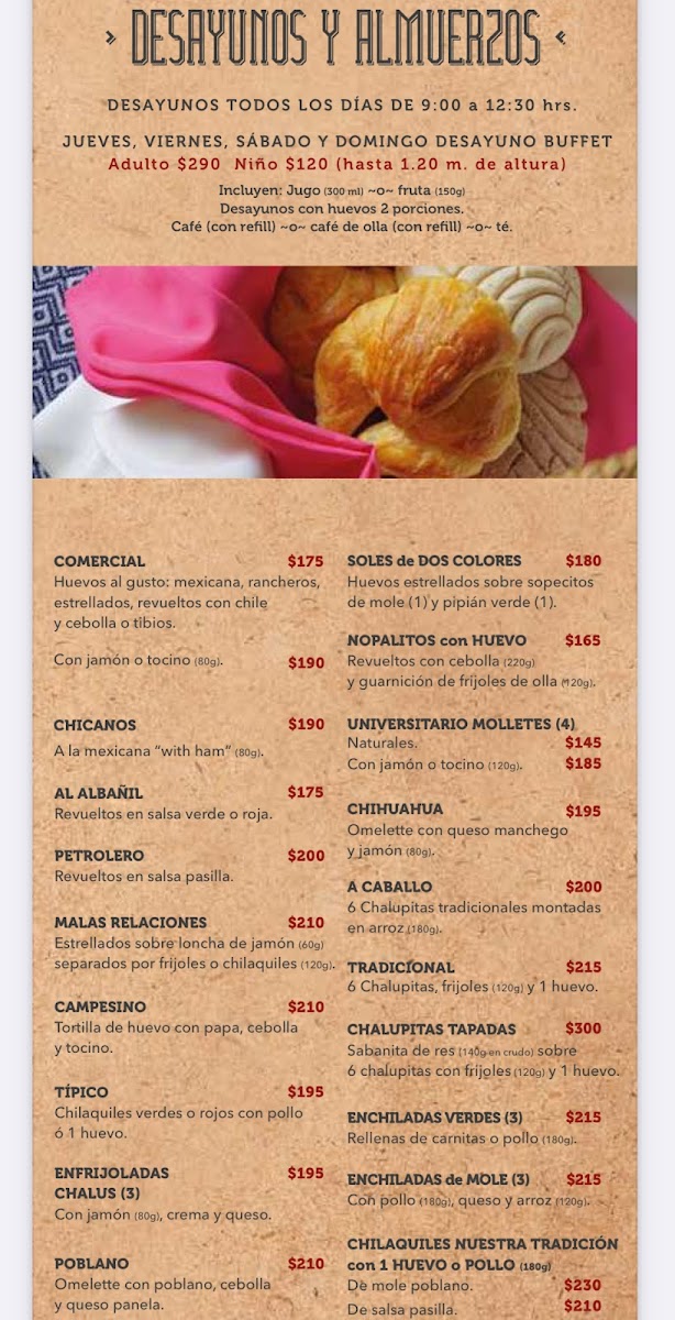 Las Chalupitas Menu - Image 3